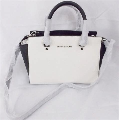 white michael kors bag selma|michael kors large selma bag.